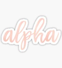 alpha Sticker