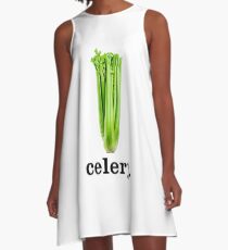 celery A-Line Dress