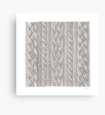 Cable Knit Canvas Print