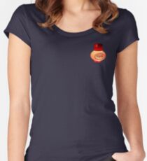 Poppy - Red Women's Fitted Scoop T-Shirt
