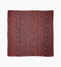 Pañuelo Cardinal Red Cable Knit