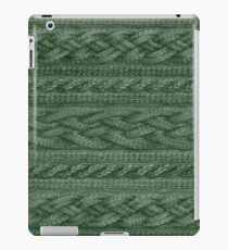 Pine Green Cable Knit iPad Case/Skin