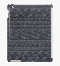 Charcoal Cable Knit iPad Case/Skin
