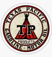 Texas Pacific Gasoline Sticker