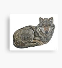 Nordischer Wolf Metalldruck