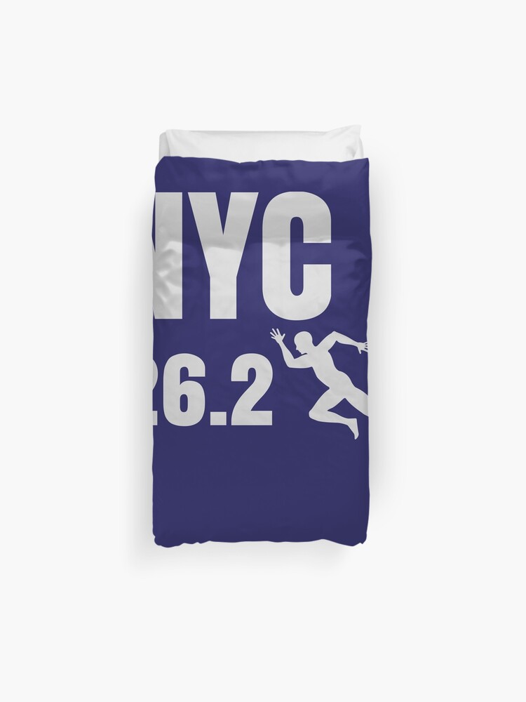 Marathon Major New York Nyc Running Duvet Cover By Dfitts Redbubble