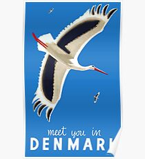 1939 Meet You In Denmark Travel Poster Poster