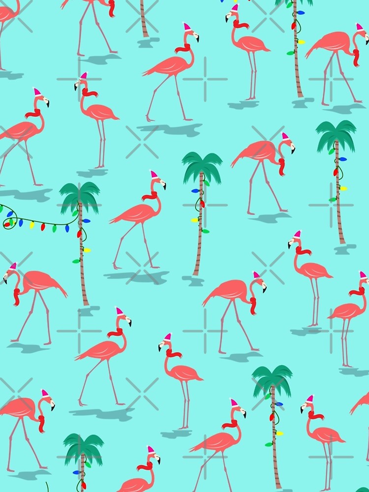 Christmas Flamingos Pattern by underwatercity