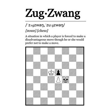 Zugzwang Art Board Print for Sale by ChessBaits