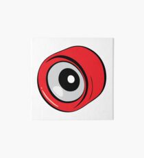 Roller Skate Wheel Red Art Board