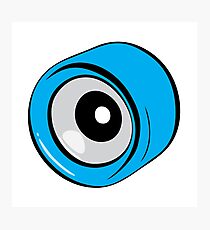 Roller Skate Wheel Blue Photographic Print