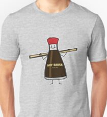 Sojasauce Bottle Condiment Asiatische Essstäbchen Unisex T-Shirt
