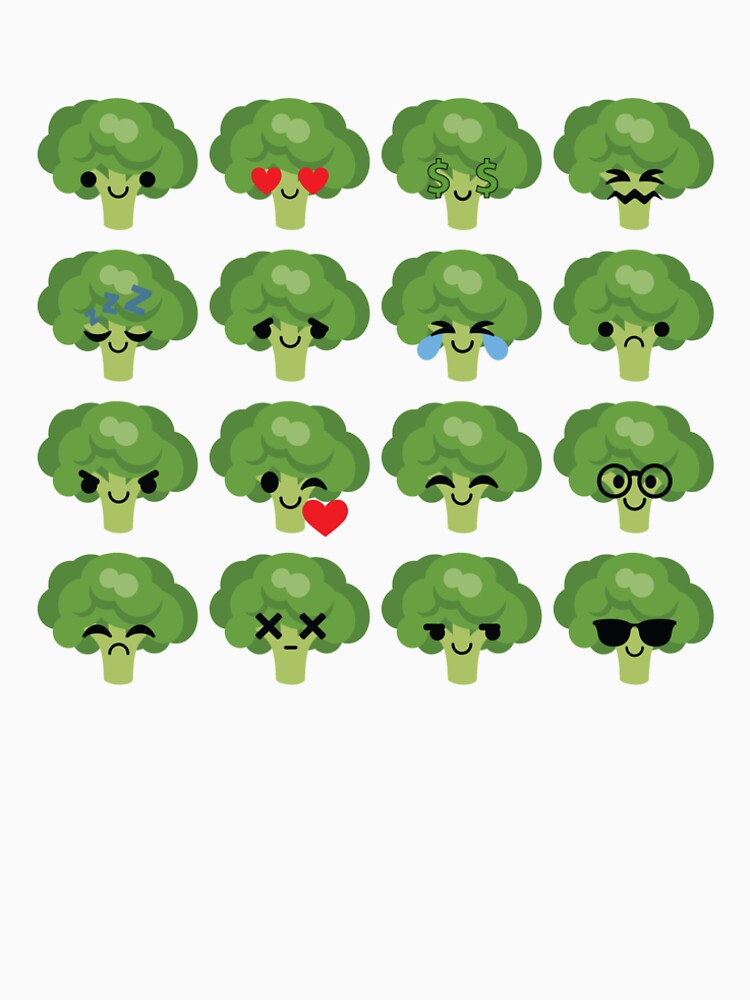 "Broccoli Emoji " Tshirt by HippoEmo Redbubble