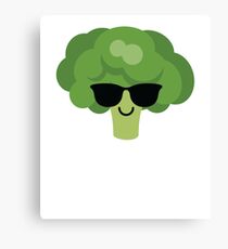 Broccoli Emoji Canvas Print