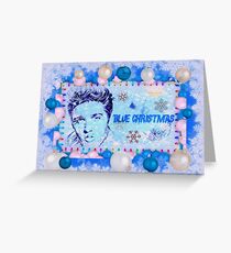 Blue Christmas Greeting Card