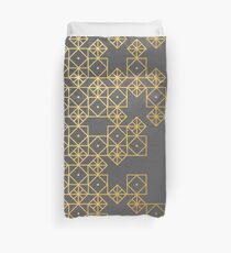Geometric Gold Duvet Cover