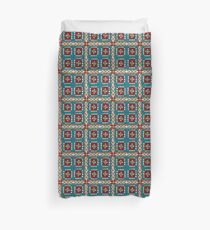 Hand-Drawn Tile Pattern Duvet Cover