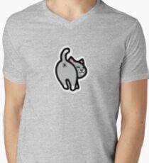 Bitmoji Cat Butt Shirt Men's V-Neck T-Shirt