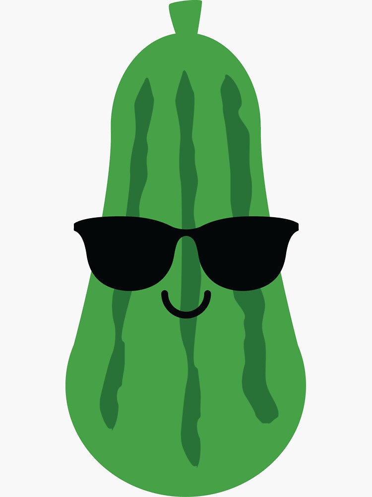 "Cucumber Emoji " Sticker by HippoEmo Redbubble