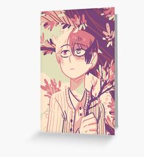 Todoroki with Flowers Greeting Card