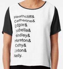 Wuthering Heights Names Chiffon Top