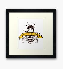 Save The Bees! Framed Print
