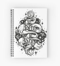 Cuaderno de espiral Per Aspera Ad Astra frase latina