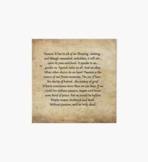Buffy Passion Zitat Galeriedruck