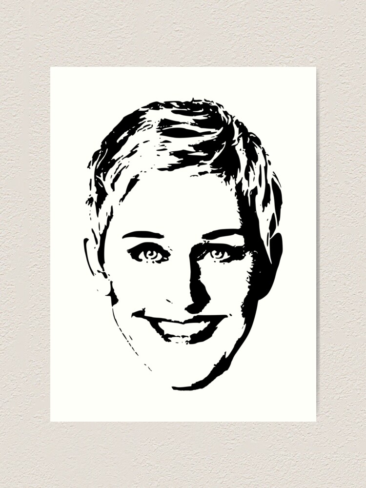 "Ellen Degeneres" Art Print by idaspark | Redbubble