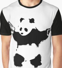 Banksy - Panda With Guns Graphic T-Shirt