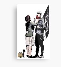 Banksy - Anarchist And Mother Metal Print