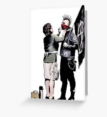 Banksy - Anarchist And Mother Greeting Card