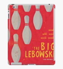 The Big Lebowski, alternative movie poster, Joel and Ethan Coen, minimal fine art print, Jeff Bridges, the dude, classic film, bowling iPad Case/Skin