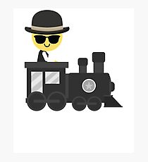 Train Emoji Photographic Print