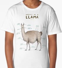 Anatomy of a Llama Long T-Shirt