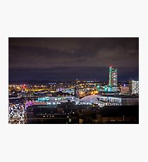 Leeds Skyline and the Dalek! Photographic Print
