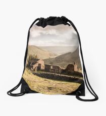 Crackpot Hall, Swaledale, North Yorkshire Drawstring Bag