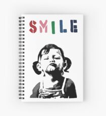 Banksy - SMILE Spiral Notebook