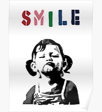 Banksy - SMILE Poster