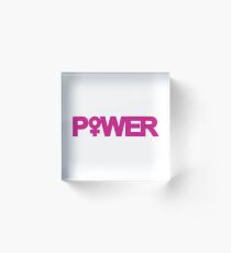 Girl Power Acrylic Block