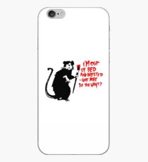 Banksy - Out of Bed Rat iPhone Case