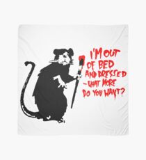 Banksy - Out of Bed Rat Scarf