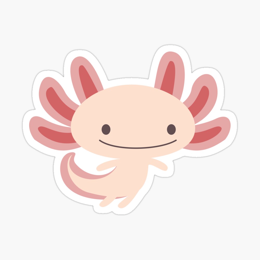 Cute axolotls Sticker