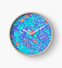 lily pulitzer print Clock