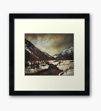 winter valley Framed Print