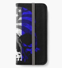 Red White and Blue Skull iPhone Wallet/Case/Skin