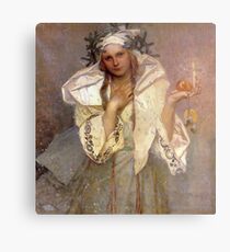 Alphonse Mucha - Christmas in America Metal Print