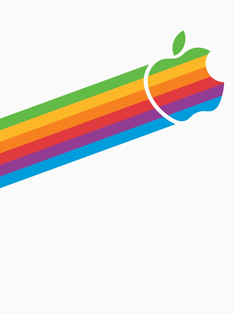 Swoosh Classic Apple Logo iPhone, iPad and Laptop Case by nark
