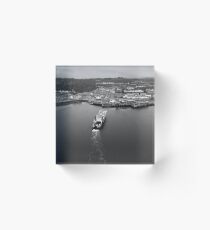 CalMac Boat At Oban Acrylic Block
