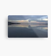 West Kirby boating lake view, Wirral UK Metal Print
